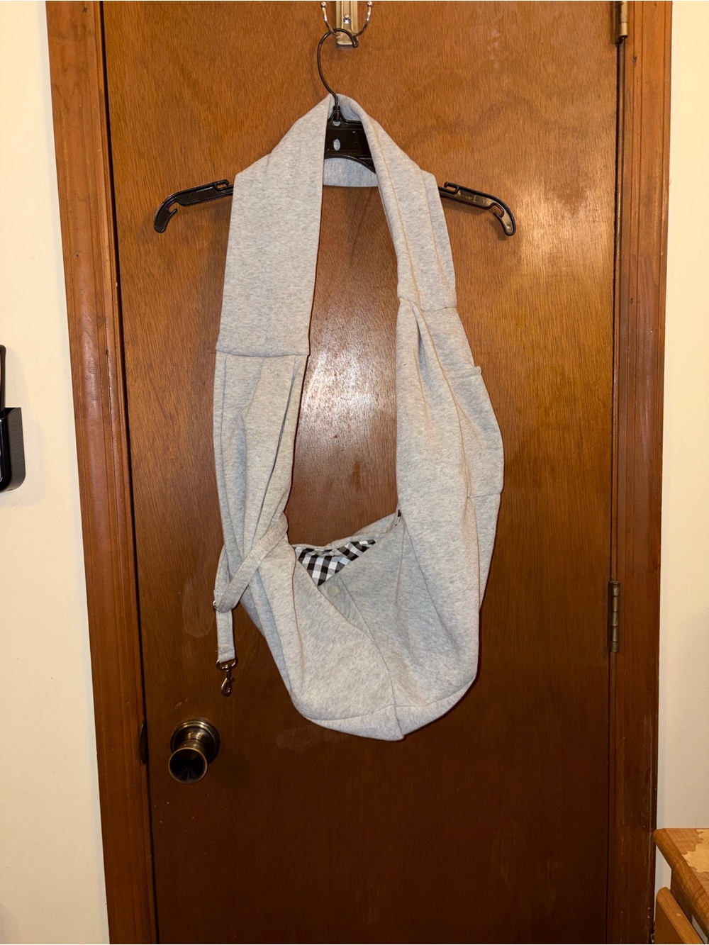 Gray Pet Sling Carrier - Comfortable Dog Travel Sling